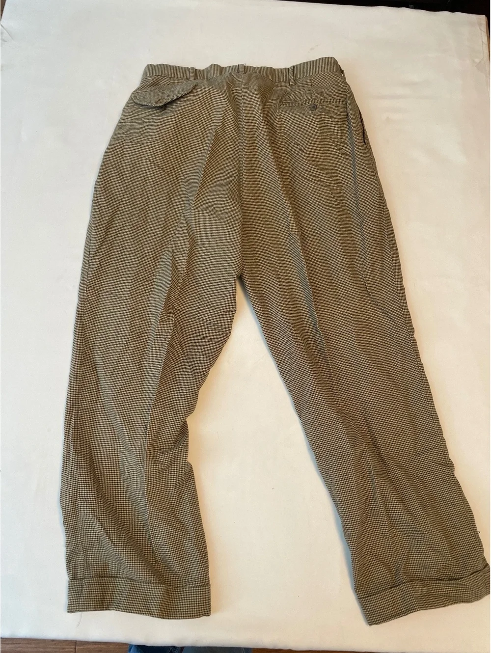 Polo by Ralph Lauren Men's Brown Houndstooth Dress Pants Size 36x30